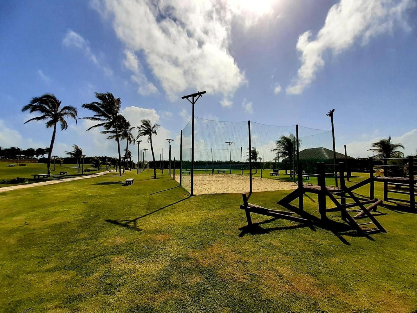 Beach Living - Porto Das Dunas - Ap Terreo 300M Beach Park Pe Na Areia 알퀴라즈 외부 사진