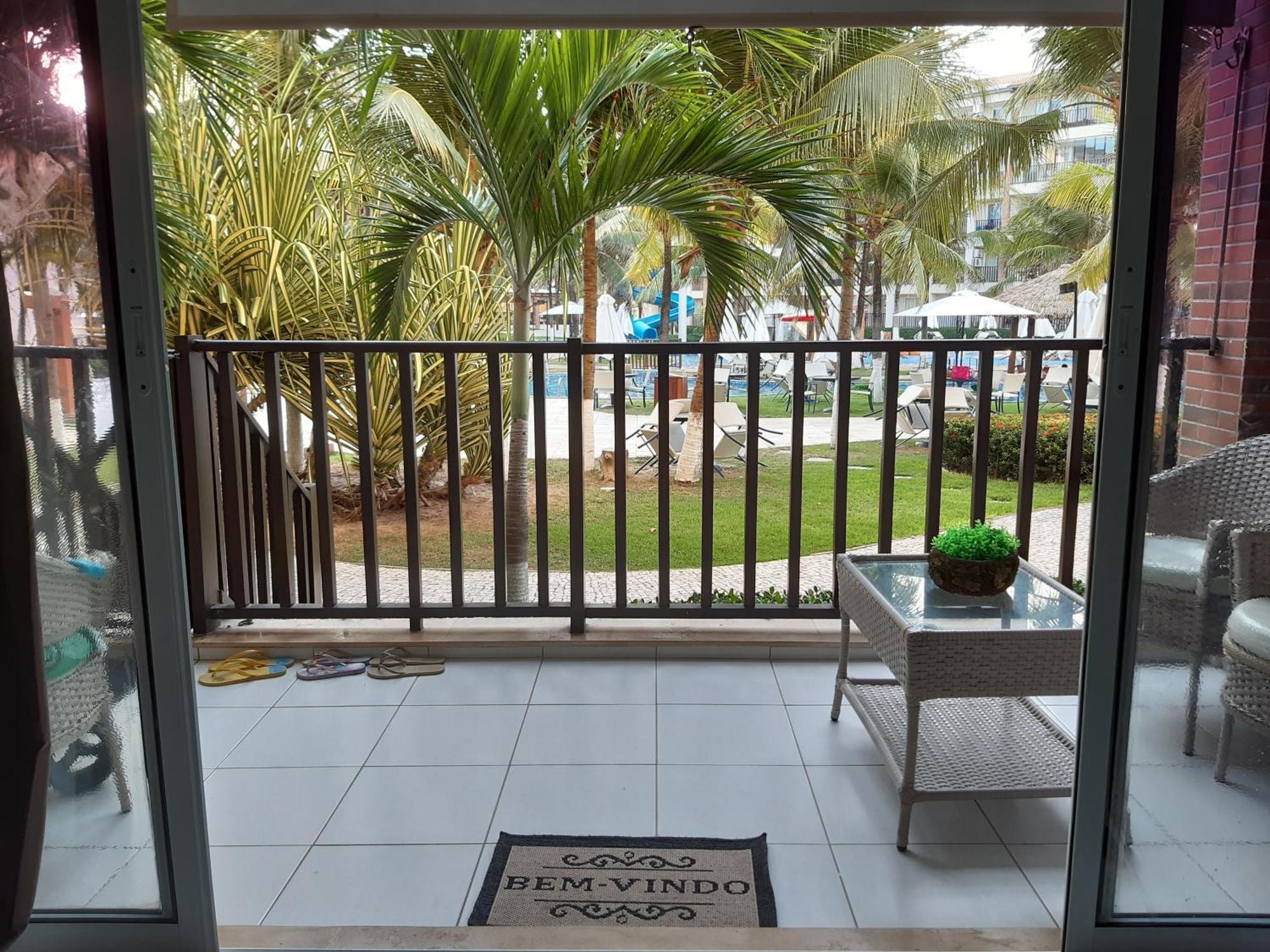Beach Living - Porto Das Dunas - Ap Terreo 300M Beach Park Pe Na Areia 알퀴라즈 객실 사진